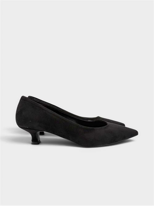 Décolleté nera in suede con tacco basso IL LACCIO | 894M151CAMOSCIONERO